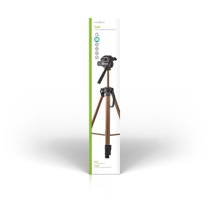 Nedis Tripod - Maximum load capacity: 4.0 kg, Minimum working height: 64.0 cm, Maximum working height: 161.0 cm, ABS / Aluminium - Black / Bronze