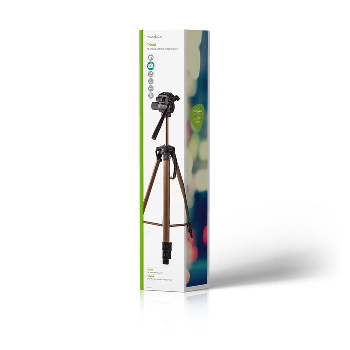Nedis Tripod - Maximum load capacity: 4.0 kg, Minimum working height: 64.0 cm, Maximum working height: 161.0 cm, ABS / Aluminium - Black / Bronze