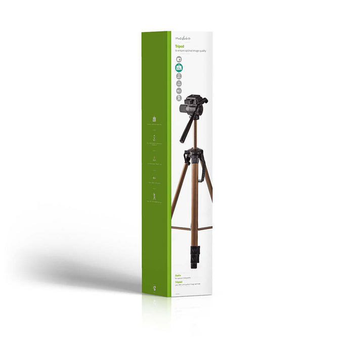 Nedis Tripod - Maximum load capacity: 4.0 kg, Minimum working height: 64.0 cm, Maximum working height: 161.0 cm, ABS / Aluminium - Black / Bronze