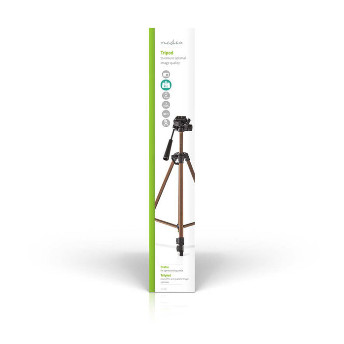 Nedis Tripod - Maximum load capacity: 3.0 kg, Minimum working height: 47.5 cm, Maximum working height: 127.0 cm, Aluminium - Black / Bronze