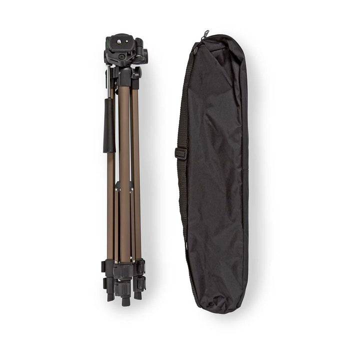 Nedis Tripod - Maximum load capacity: 3.0 kg, Minimum working height: 47.5 cm, Maximum working height: 127.0 cm, Aluminium - Black / Bronze