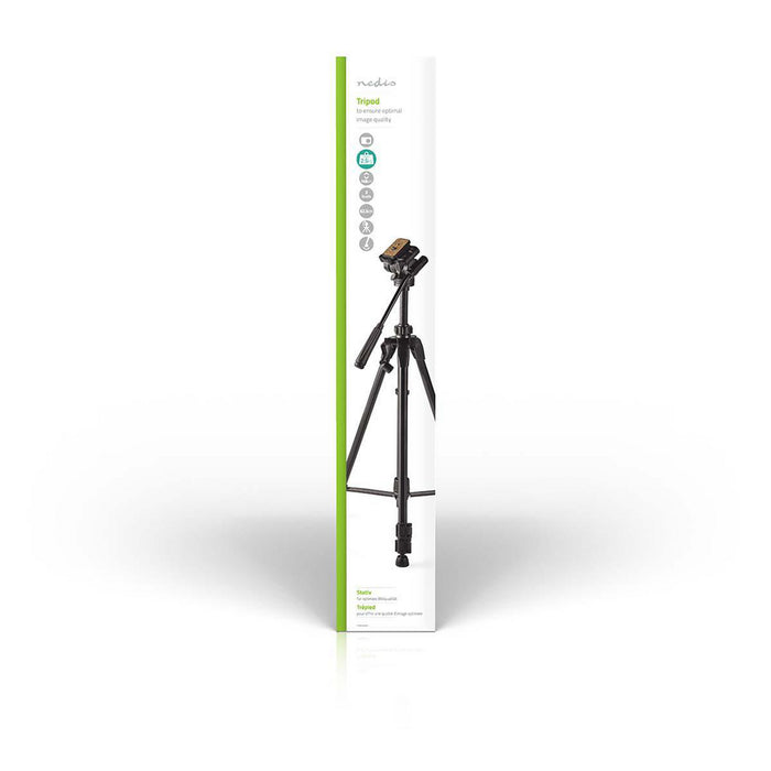 Nedis Tripod - Maximum load capacity: 2.5 kg, Minimum working height: 60.5 cm, Maximum working height: 147.5 cm, ABS / Aluminium - Black