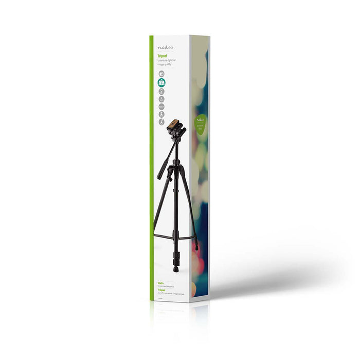Nedis Tripod - Maximum load capacity: 2.5 kg, Minimum working height: 60.5 cm, Maximum working height: 147.5 cm, ABS / Aluminium - Black