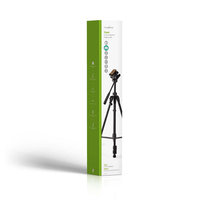 Nedis Tripod - Maximum load capacity: 2.5 kg, Minimum working height: 60.5 cm, Maximum working height: 147.5 cm, ABS / Aluminium - Black