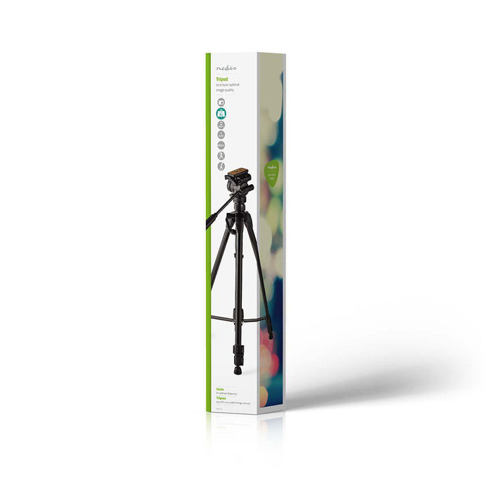 Nedis Tripod - Maximum load capacity: 3.0 kg, Minimum working height: 62.0 cm, Maximum working height: 158.5 cm, ABS / Aluminium - Black