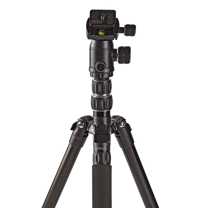 Nedis Tripod - Maximum load capacity: 3.0 kg, Minimum working height: 17.5 cm, Maximum working height: 145.0 cm, ABS / Aluminium - Black