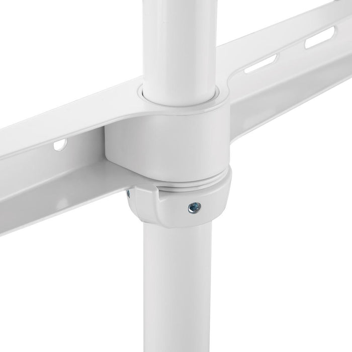 Nedis TV Floor Stand - 60-75", Maximum supported screen weight: 40 kg, Scandinavian Design, Aluminium / Steel - White