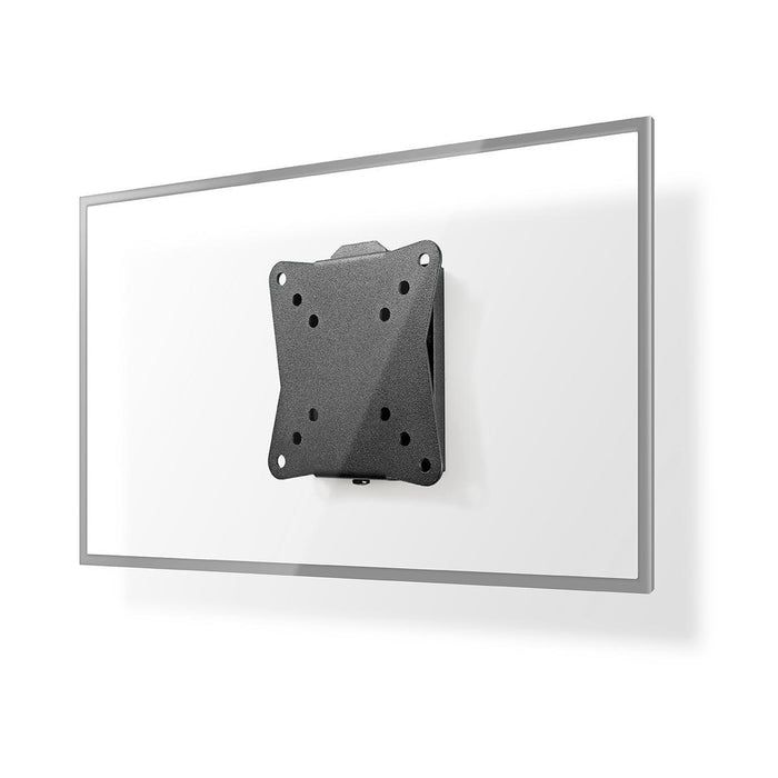Nedis Fixed TV Wall Mount - 13-27", Maximum supported screen weight: 30 kg, Minimum wall distance: 20 mm, Steel - Black