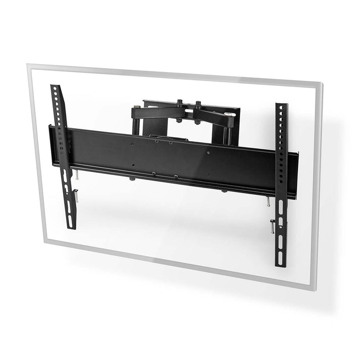 Nedis Full Motion TV Wall Mount - 37-80", Maximum supported screen weight: 35 kg, Tiltable, Steel - Black