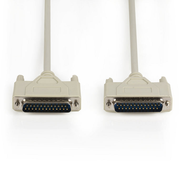 Valueline Serial Cable D-SUB 25-Pin Male - D-SUB 25-Pin Male 3.00 m Ivory