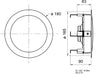 Visaton DL 13/2 T - 8 Ohm - 13 cm (5&quot;) HiFi-ceiling speaker
