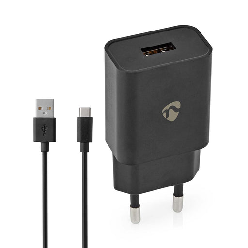 Nedis Wall Charger - 1x 2.4 A, Number of outputs: 1, Port type: 1x USB-A, 12 W - Single Voltage Output