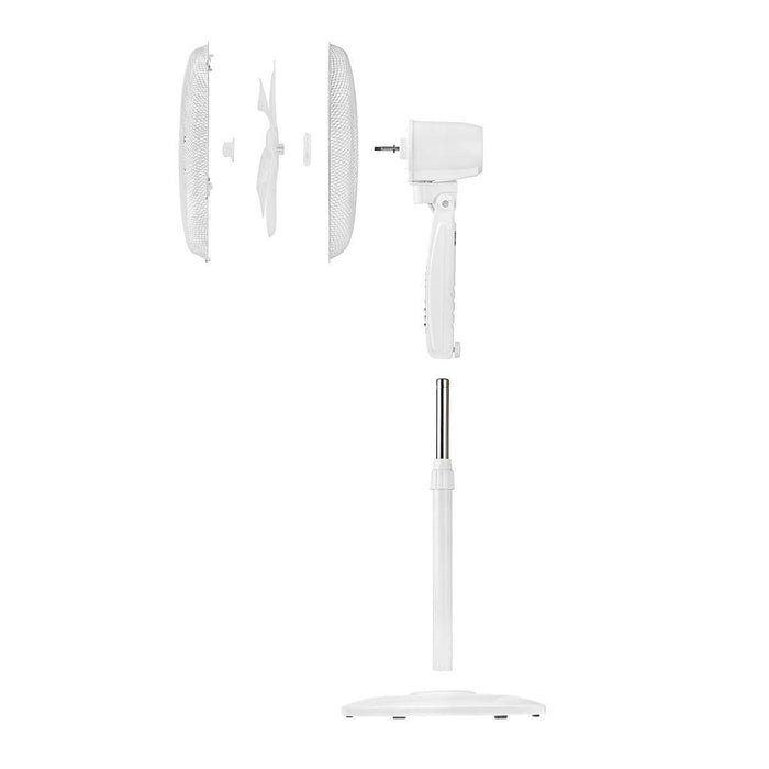 Nedis Smart Fan - Wi-Fi, 400 mm, Adjustable height, Android / IOS - White