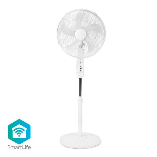Nedis Smart Fan - Wi-Fi, 400 mm, Adjustable height, Android / IOS - White