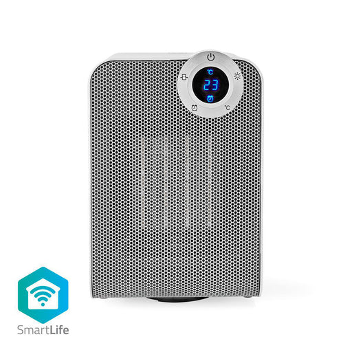 Nedis SmartLife Fan Heater - Wi-Fi, 1800 W, 3 Heat Settings, Android / IOS - White