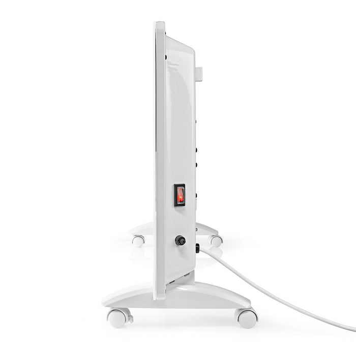 Nedis SmartLife Convection Heater - Wi-Fi, Suitable for bathroom, Glass Panel, Adjustable thermostat - White