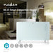 Nedis SmartLife Convection Heater - Wi-Fi, Suitable for bathroom, Glass Panel, Adjustable thermostat - White