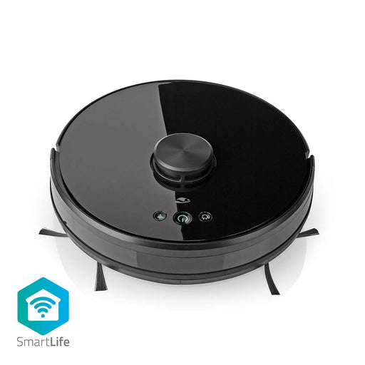 Nedis SmartLife Robot Vacuum Cleaner - Laser Navigation, Wi-Fi, Capacity collection reservoir: 0.6 l, Black - Android / IOS