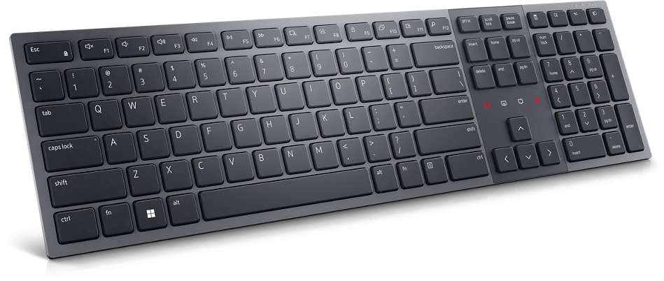 Dell Premier KB900 - Keyboard - collaboration - backlit - wireless - 2.4 GHz, Bluetooth 5.1 - QWERTY - UK - graphite - with 3 years Next Business Day Advanced Exchange Service