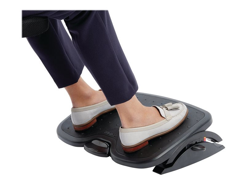 Kensington Adjustable Ergonomic Foot Rest - SoleMate Plus under desk foot rest for improved posture, siatica and orthopedic relief - Black (K52789WW)