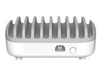 Compulocks 10 Ports USB Charging Dock Station With UK Plug - Charging station - 120 Watt - 2.4 A - 10 output connectors (USB) - United Kingdom