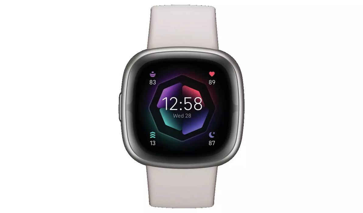 Fitbit Sense 2 Smart Watch - Lunar White/Platinum
