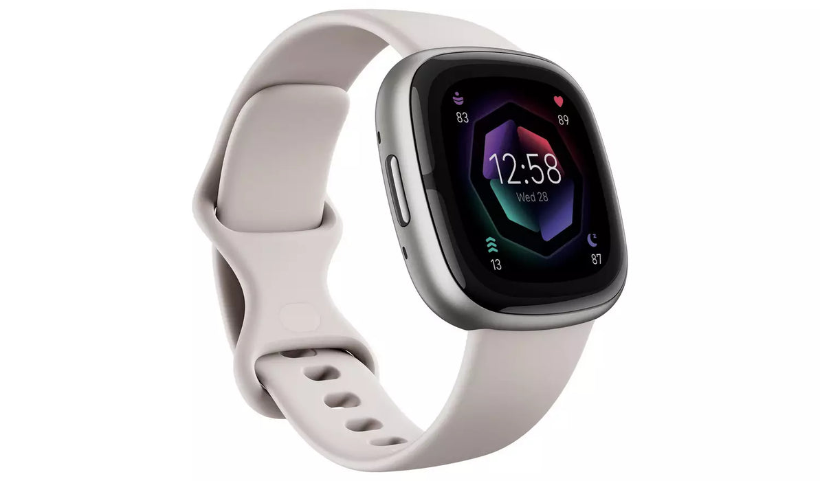 Fitbit Sense 2 Smart Watch - Lunar White/Platinum