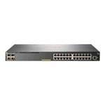 HPE Aruba 2930F 24G PoE + 4SFP - Switch - C3 - Managed - 24 x 10/100/1000 (PoE +) + 4 x Gigabit SFP (uplink) - Rack mountable - PoE + (370 W), gray