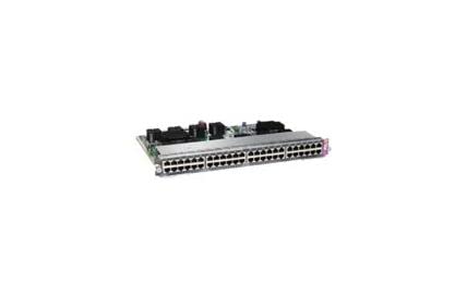Cisco Line Card E-Series - Switch - 48 x 10/100/1000 (PoE+) - plug-in module - PoE+ - refurbished
