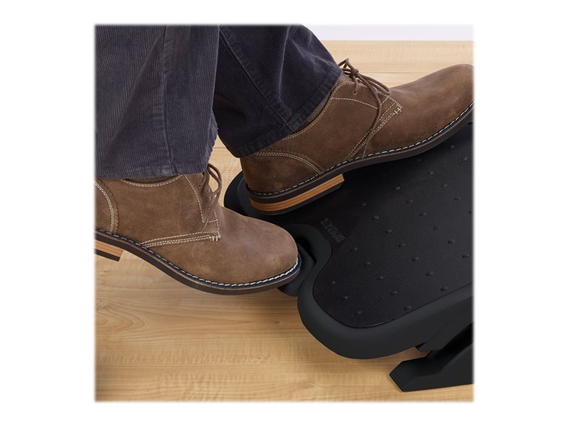 Kensington Adjustable Ergonomic Foot Rest - SoleMate Plus under desk foot rest for improved posture, siatica and orthopedic relief - Black (K52789WW)
