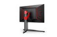 AOC Gaming AG274QG - AGON4 Series - LED monitor - gaming - 27" - 2560 x 1440 QHD @ 240 Hz - IPS - 450 cd/m² - 1000:1 - DisplayHDR 600 - 1 ms - 2xHDMI, DisplayPort - speakers - matte red, matte black back cover, matte black front