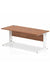 Impulse 1800 x 800mm Straight Desk Walnut Top White Cable Managed Leg MI001998