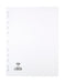 Elba A4 Manilla 160gsm Subject Dividers Europunched 10 Part White