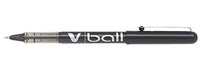 Best Value Pilot V5 Black V Ball Fine Rollerball Pen Pens Metal Tip 0.5mm Nib 0.3mm Line Liquid Ink BL-VB5 (12 Pens)