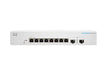 Cisco Business 220 Series CBS220-8T-E-2G - Switch - smart - 8 x 10/100/1000 + 2 x Gigabit SFP (uplink) - rack-mountable