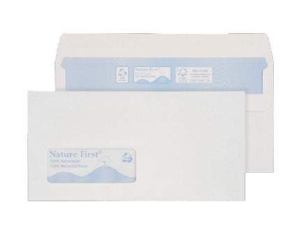Best Value Nature First Wallet S/S DL Win 90gsm White RN17884 PK1000