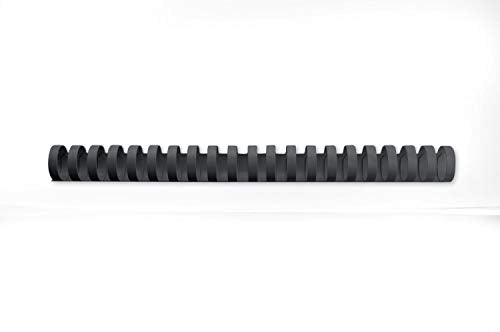 Best Value GBC CombBind Binding Combs, 19 mm, 165 Sheet Capacity, A4, 21 Ring, Black, Pack of 100, 4028601