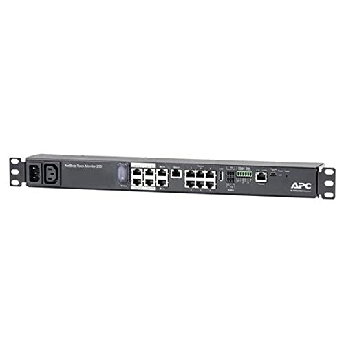 APC NetBotz Rack Monitor 250 - Environment monitoring device - 100Mb LAN - rack-mountable - for P/N: SCL500RMI1UC, SCL500RMI1UNC, SMTL1000RMI2UC, SMTL750RMI2UC, SMX1500RM2UCNC