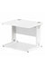 Impulse 1000 x 800mm Straight Desk White Top White Cable Managed Leg MI002270