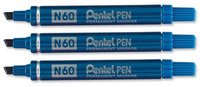 Best Value Pentel N60-C - N60 Permanent Marker Chisel Tip Blue N60-C - (PK12)
