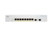 Cisco Business 220 Series CBS220-8FP-E-2G - Switch - smart - 8 x 10/100/1000 (PoE+) + 2 x Gigabit SFP (uplink) - rack-mountable - PoE+ (130 W)