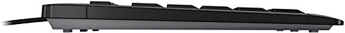 Cherry Steam USB Wired QWERTY Keyboard Black UK English Scissor Switches 105 Plus 10 Multimedia Keys Non Slip On Smooth Services