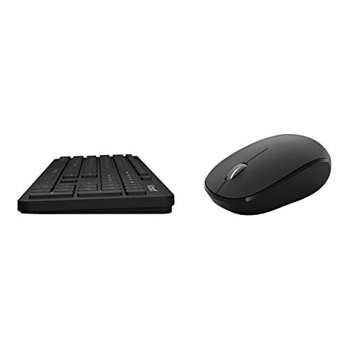 Microsoft Bluetooth Desktop - For Business - keyboard and mouse set - wireless - Bluetooth 4.0 - UK - matte black