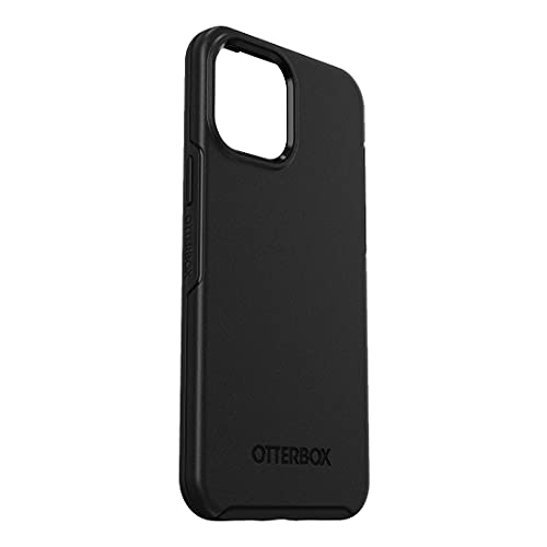 OtterBox Symmetry Series+ with MagSafe - Back cover for mobile phone - polycarbonate, synthetic rubber - black - for Apple iPhone 12 Pro Max