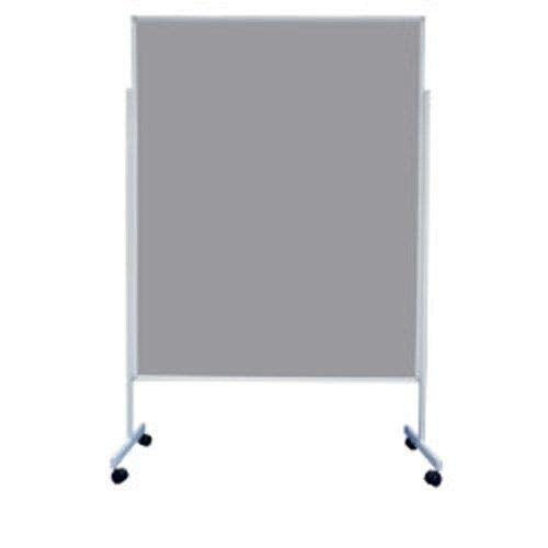 Best Value Mobile Multipurpose Office Display Divider Notice Board Grey 4064081