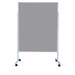 Best Value Mobile Multipurpose Office Display Divider Notice Board Grey 4064081