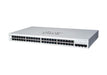Cisco Business 220 Series CBS220-48FP-4X - Switch - smart - 48 x 10/100/1000 (PoE+) + 4 x 10 Gigabit SFP+ (uplink) - rack-mountable - PoE+ (740 W)