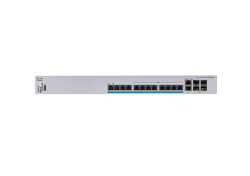 Cisco Business 350 Series CBS350-12NP-4X - Switch - L3 - Managed - 12 x 100/1000/2.5G/5GBase-T (PoE+) + 2 x combo 10 Gigabit SFP+/RJ-45 + 2 x 10 Gigabit SFP+ - rack-mountable - PoE+ (375 W)