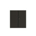 Best Value Bisley Two Door Steel Storage Cupboard Low 1000mm Cupboard with Shelf Black 158423