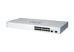 Cisco Business 220 Series CBS220-16P-2G - Switch - smart - 16 x 10/100/1000 (PoE+) + 2 x Gigabit SFP (uplink) - rack-mountable - PoE+ (130 W)